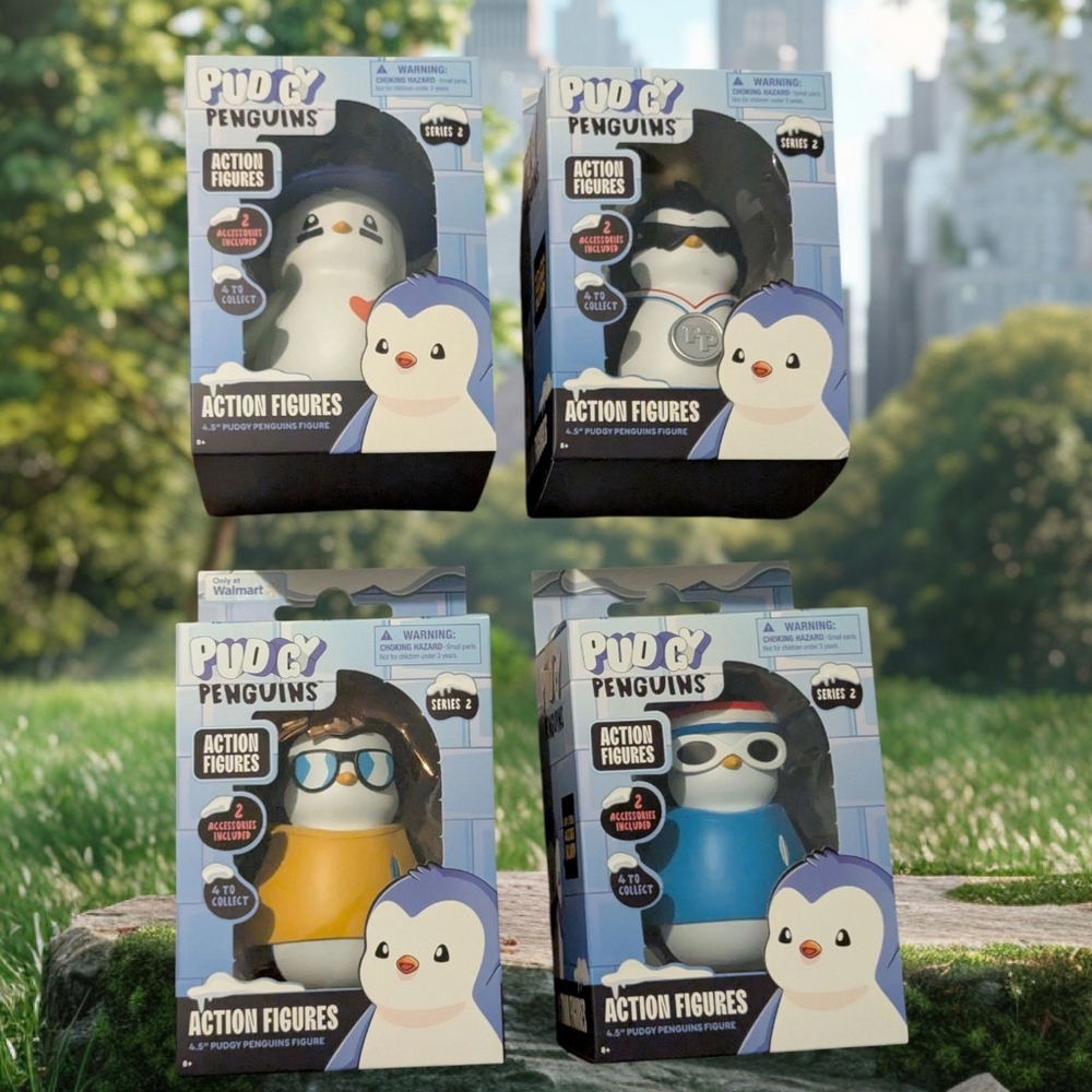 The Pudgy Penguins Action Figures Series 2 Complete Collection Set of 4